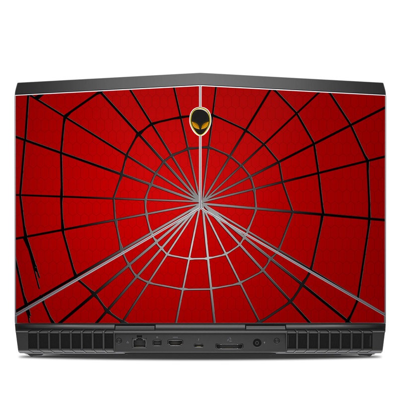 Alienware 15 R3 Skin design of Red, Symmetry, Circle, Pattern, Line, with red, black, gray colors