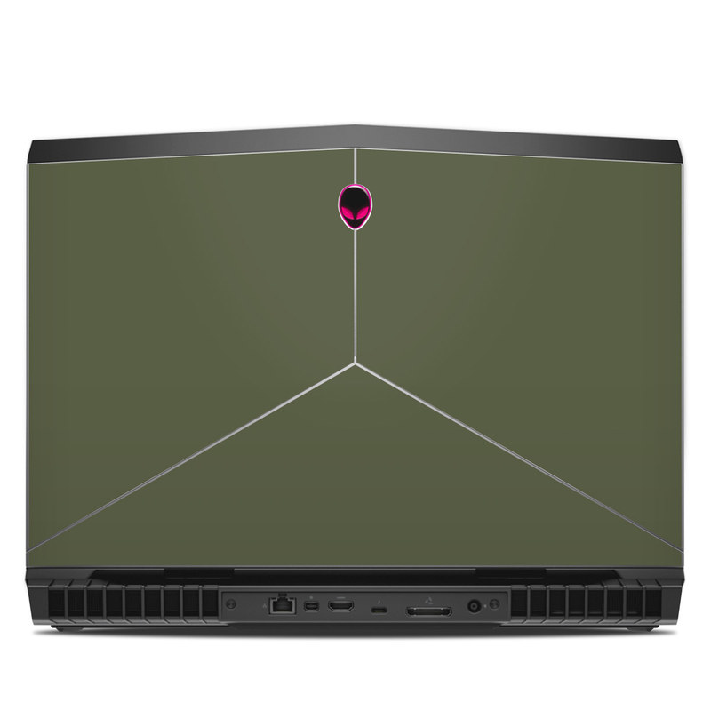 Alienware 17 R5 Skin design of Green, Brown, Text, Yellow, Grass, Font, Pattern, Beige, with green, brown colors