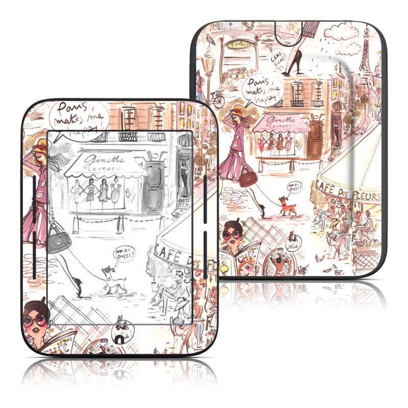Barnes & Noble NOOK Simple Touch Skin design of Cartoon, Illustration, Comic book, Fiction, Comics, Art, Human, Organism, Fictional character, Style, with gray, white, pink, red, yellow, green colors