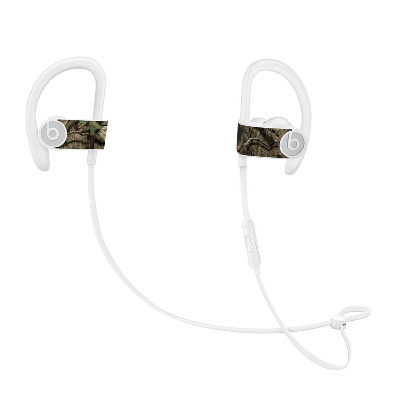 Beats Powerbeats3 Skin design of Tree, Military camouflage, Camouflage, Plant, Woody plant, Trunk, Branch, Design, Adaptation, Pattern, with black, red, green, gray colors