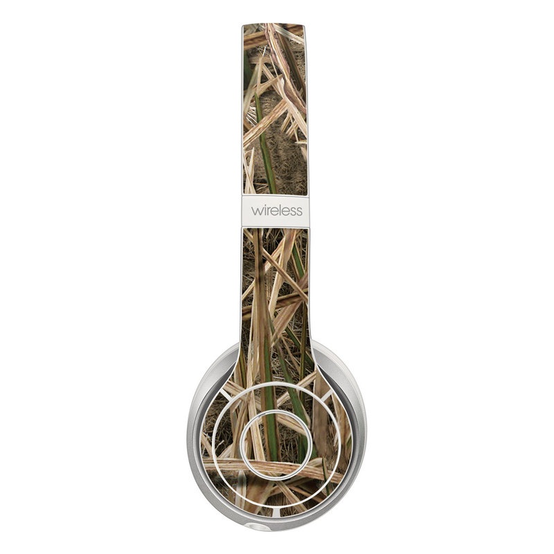 Beats Solo 2 Wireless Skin design of Grass, Straw, Plant, Grass family, Twig, Adaptation, Agriculture with black, green, gray, red colors