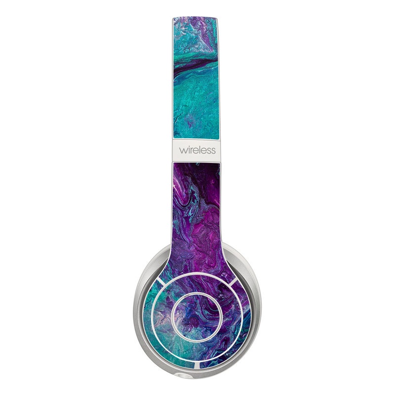 Beats Solo 2 Wireless Skin design of Blue, Purple, Violet, Water, Turquoise, Aqua, Pink, Magenta, Teal, Electric blue with blue, purple, black colors