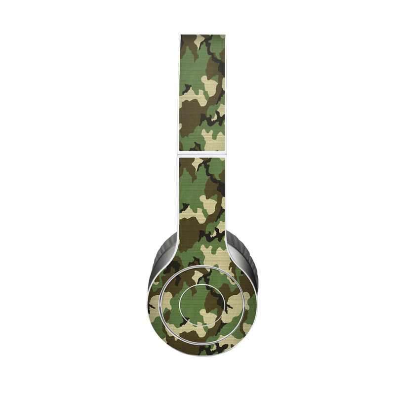 Beats Solo HD Skin design of Military camouflage, Camouflage, Clothing, Pattern, Green, Uniform, Military uniform, Design, Sportswear, Plane, with black, gray, green colors