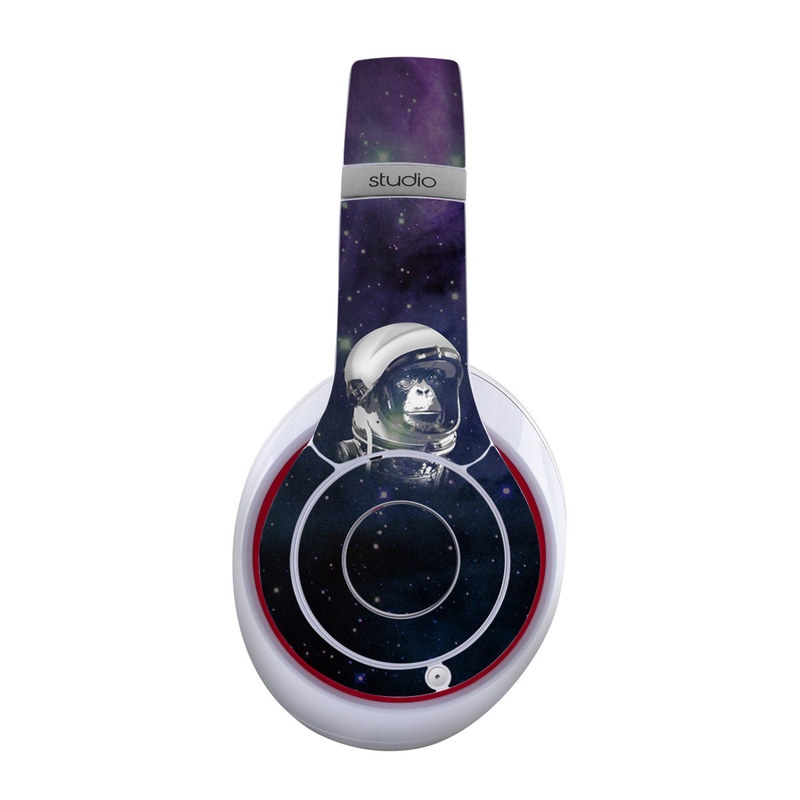 Beats Studio Wireless Skin design of Helmet, Astronaut, Personal protective equipment, Illustration, Space, Outer space, Headgear, Fictional character, Sports gear, Football gear with black, gray, blue, white colors