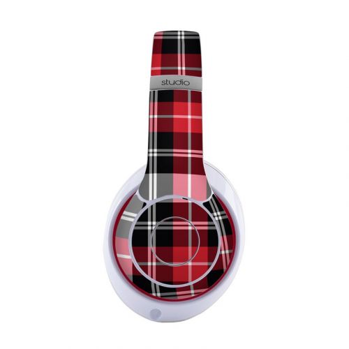 Red Plaid Beats Studio3 Wireless Skin