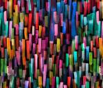 Colorful Brushstrokes Black