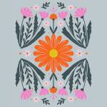 Pink and Orange Flowers
