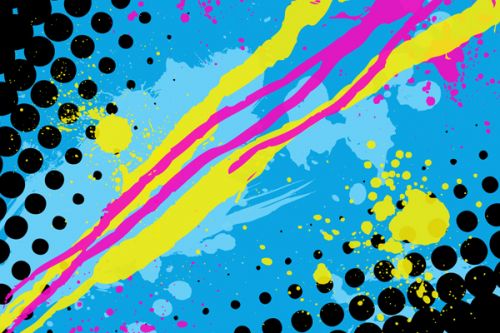 DJI Action 2 Skin design of Blue, Colorfulness, Graphic design, Pattern, Water, Line, Design, Graphics, Illustration, Visual arts with blue, black, yellow, pink colors