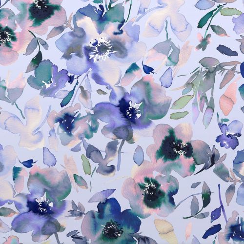 Design of Blue, Flower, Petal, Pink, Purple, Wildflower, Watercolor painting, Floral design, Lobelias, Borages, with white, purple, black, pink, green colors