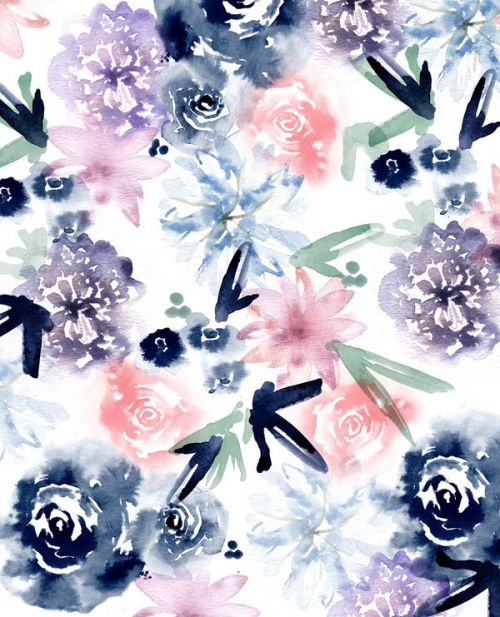 iPhone 12 Pro Clip Case design of Pattern, Graphic design, Design, Floral design, Plant, Flower, Illustration with white, blue, purple, green, pink colors