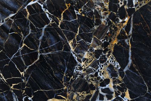 Nintendo 3DS LL Skin design of Black, Yellow, Rock, Brown, Marble, Water, Close-up, Granite, Pattern, Geology, with black, white, orange, gray, yellow colors