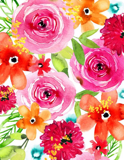 iPad 1st Gen Skin design of Flower, Cut flowers, Floral design, Plant, Pink, Bouquet, Petal, Flower Arranging, Artificial flower, Clip art, with pink, red, green, orange, yellow, blue, white colors
