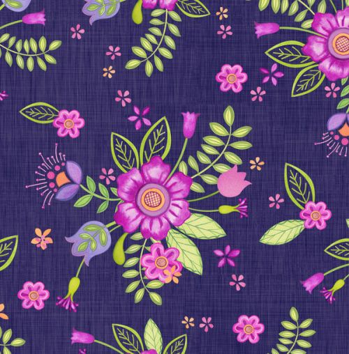 Design of Pink, Pattern, Magenta, Purple, Violet, Floral design, Lilac, Textile, Visual arts, Pedicel, with black, gray, purple, green, blue colors