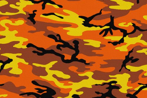 Design of Military camouflage, Orange, Pattern, Camouflage, Yellow, Brown, Uniform, Design, Tree, Wildlife with red, green, black colors