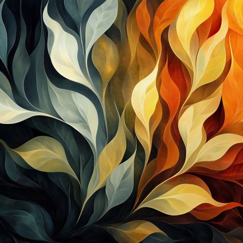 Design of Yellow, Orange, Art, Brown, Visual arts, Modern art, Design, Graphics, Fractal art, Paint, with red, orange, yellow, white, black, gray colors