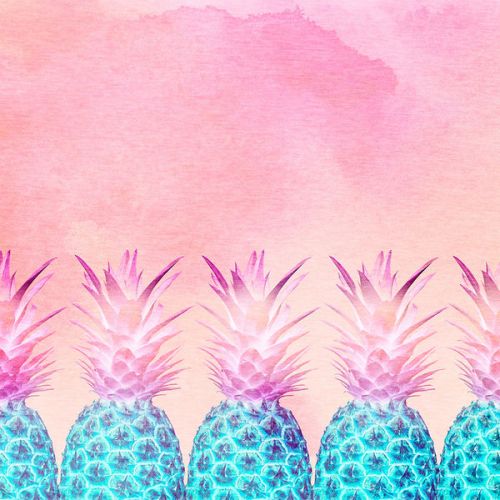 Design of Pineapple, Ananas, Pink, Fruit, Plant, Bromeliaceae, Pattern, Poales, with pink, blue, orange colors
