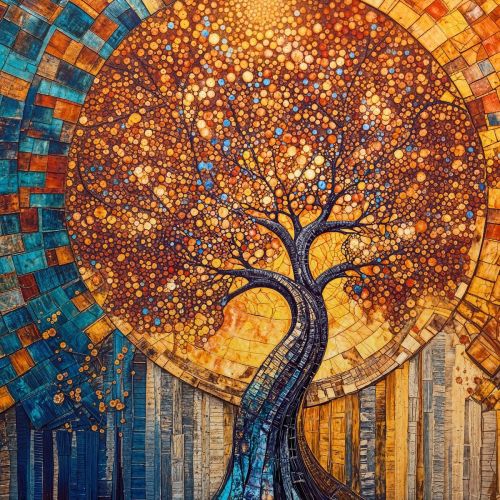Design of Art, Visual arts, Modern art, Creative arts, Paint, Graphics, Art Paint, Acrylic paint, with yellow, orange, blue, green, black, gray, blue colors