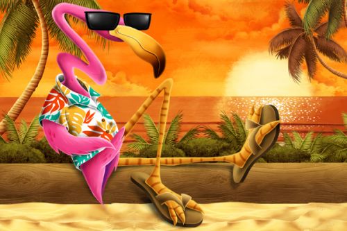 Design of Cartoon, Art, Animation, Illustration, Plant, Cg artwork, Shoe, Fictional character with red, orange, green, black, pink colors