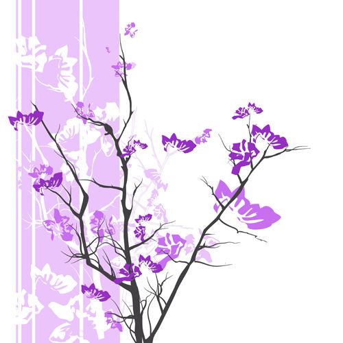 Autel EVO Skin design of Branch, Purple, Violet, Lilac, Lavender, Plant, Twig, Flower, Tree, Wildflower, with white, purple, gray, pink, black colors