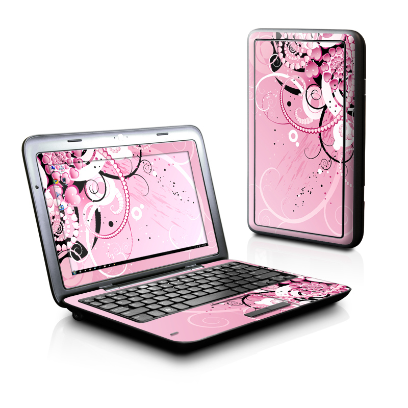 Dell Inspiron duo Skin design of Pink, Floral design, Graphic design, Text, Design, Flower Arranging, Pattern, Illustration, Flower, Floristry, with pink, gray, black, white, purple, red colors