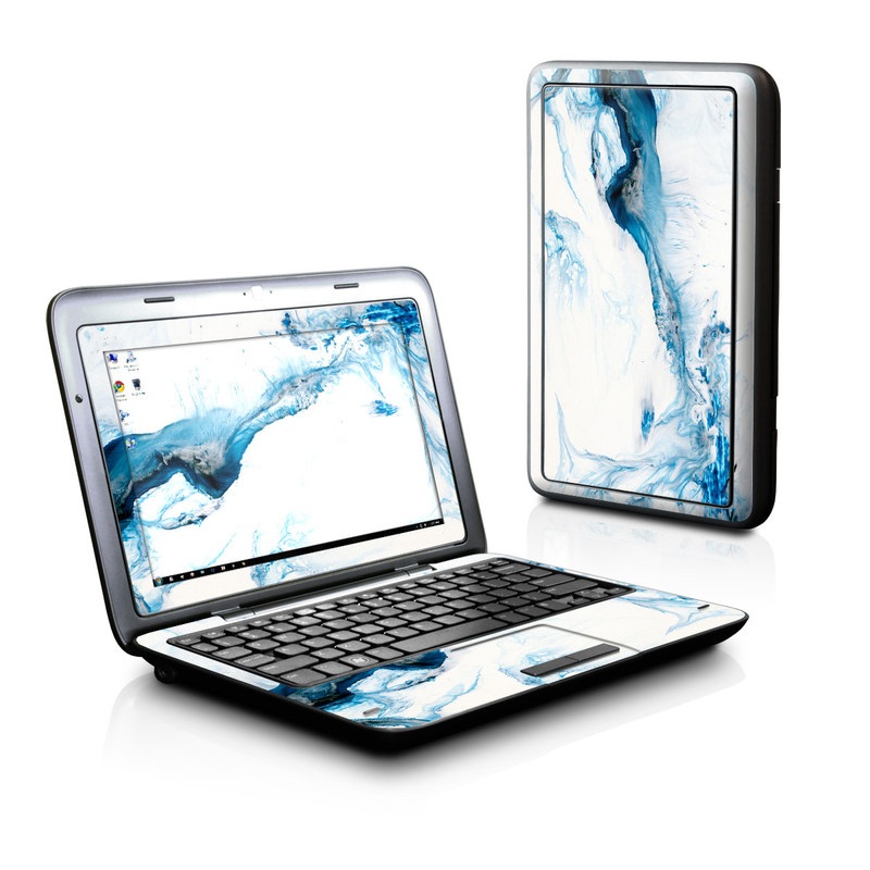 Dell Inspiron duo Skin design of Glacial landform, Blue, Water, Glacier, Sky, Arctic, Ice cap, Watercolor paint, Drawing, Art with white, blue, black colors