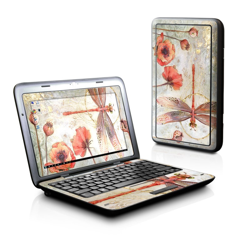 Dell Inspiron duo Skin design of Watercolor paint, Botany, Flower, Illustration, Floral design, Painting, Plant, Coquelicot, Art, Still life photography, with red, yellow, gray colors