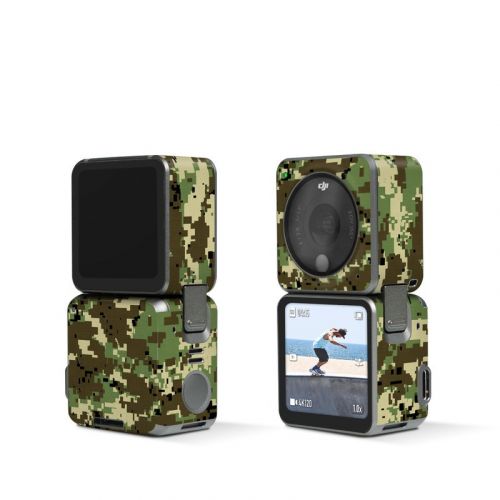 Digital Woodland Camo DJI Action 2 Skin