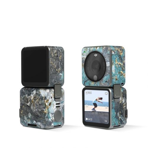 Gilded Glacier Marble DJI Action 2 Skin