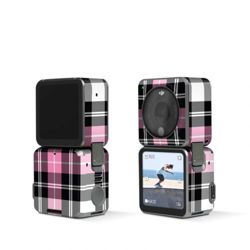 Pink Plaid DJI Action 2 Skin