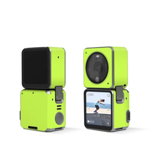 Solid State Lime DJI Action 2 Skin