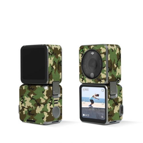 Woodland Camo DJI Action 2 Skin