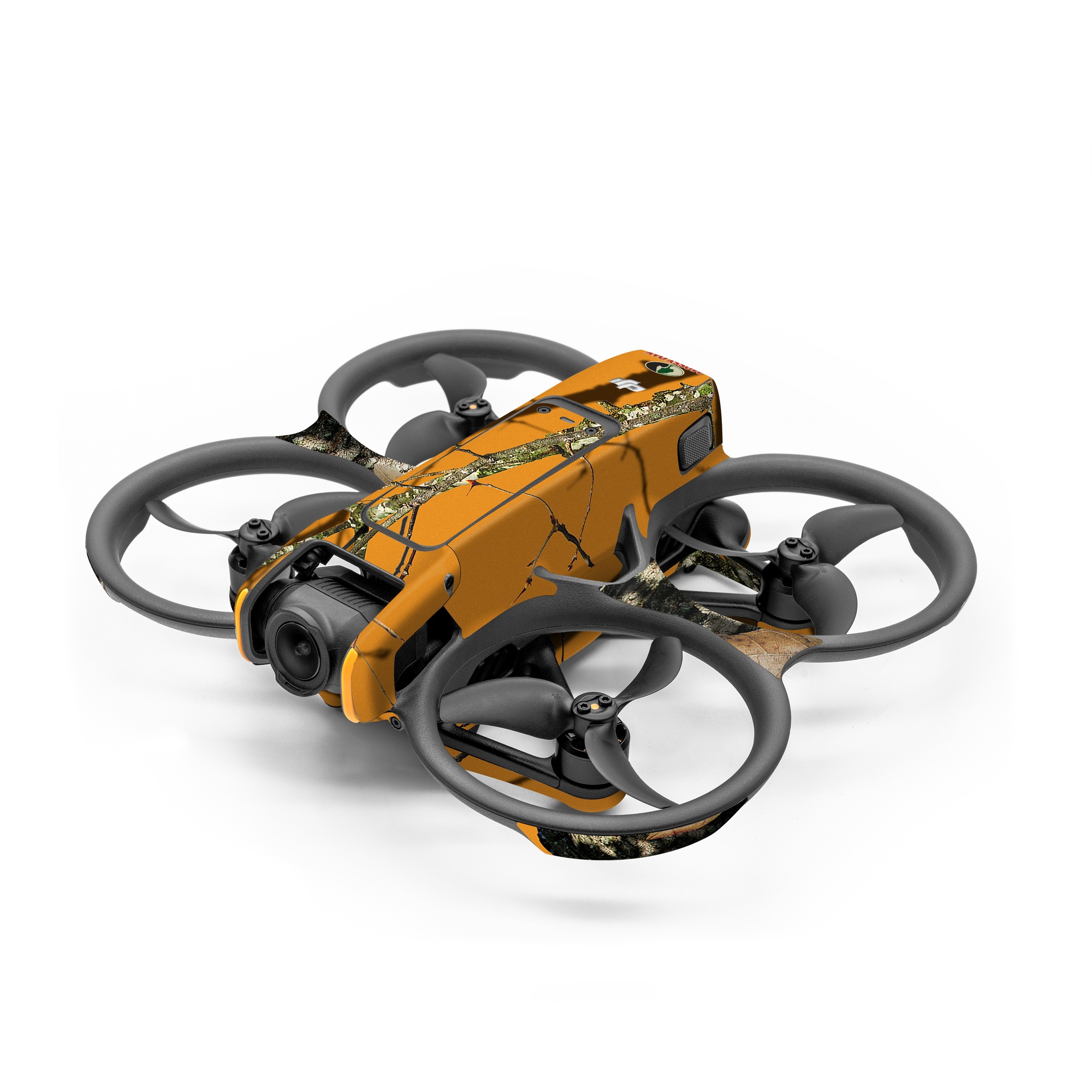 DJI Action 2 Skin design of Tree, Branch, Canoe birch, Woody plant, Plant, Leaf, Adaptation, Wildlife, Trunk, Birch family, with green, black, gray, red colors