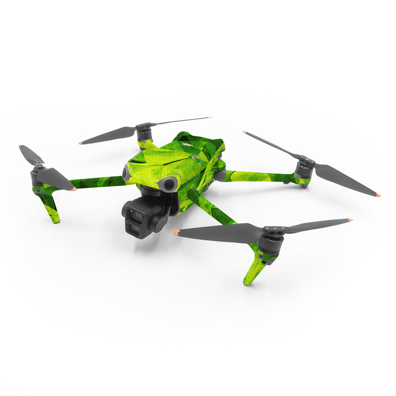 DJI Air 3 Series Skin design of Green, Pattern, Leaf, Design, Illustration, with green colors