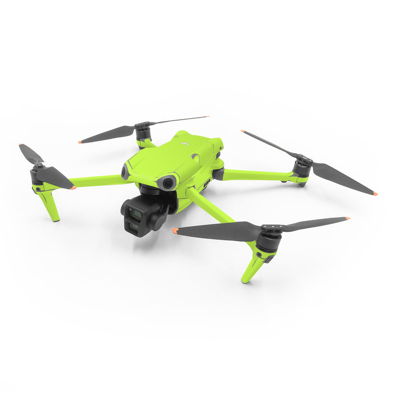 DJI Air 3 Series Skin design of Green, Yellow, Text, Leaf, Font, Grass, with green colors