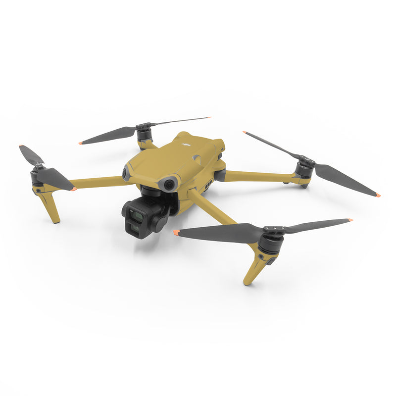 DJI Air 3 Series Skin design of Brown, Amber, Beige, Pattern, Peach, Font, Tints and shades, Event, Rectangle, Circle, with yellow colors