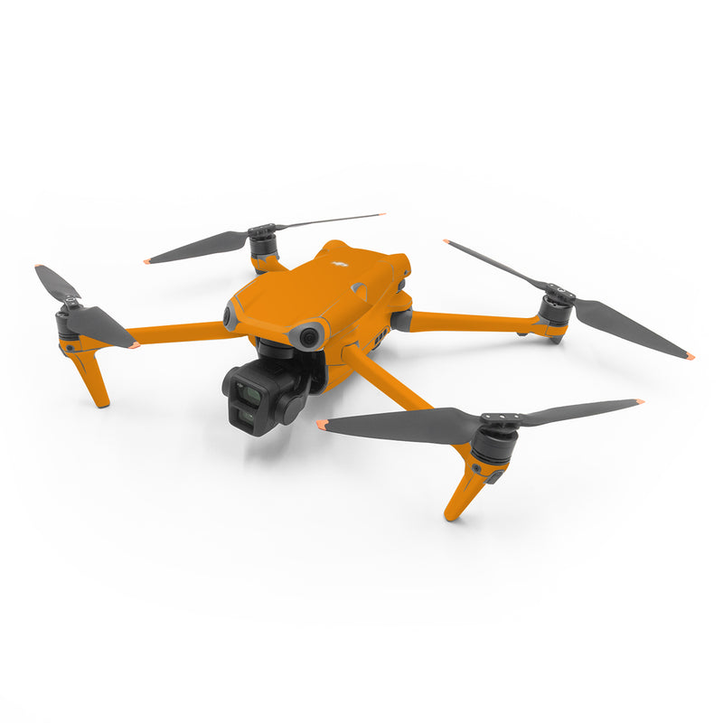 DJI Air 3 Series Skin design of Orange, Yellow, Brown, Text, Amber, Font, Peach, with orange colors
