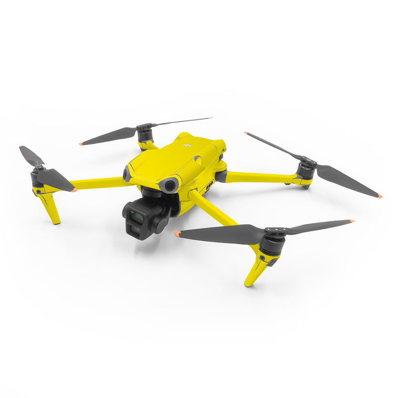 DJI Air 3 Series Skin design of Green, Yellow, Orange, Text, Font, with yellow colors