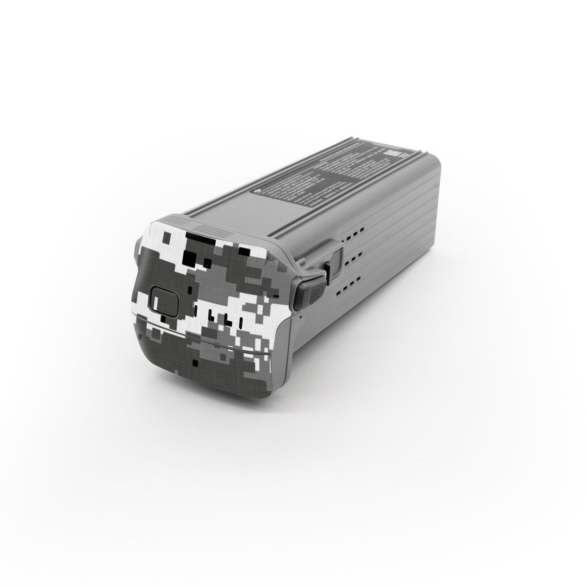 DJI Air 3 Battery Skin design of Military camouflage, Pattern, Camouflage, Design, Uniform, Metal, Black-and-white, with black, gray colors