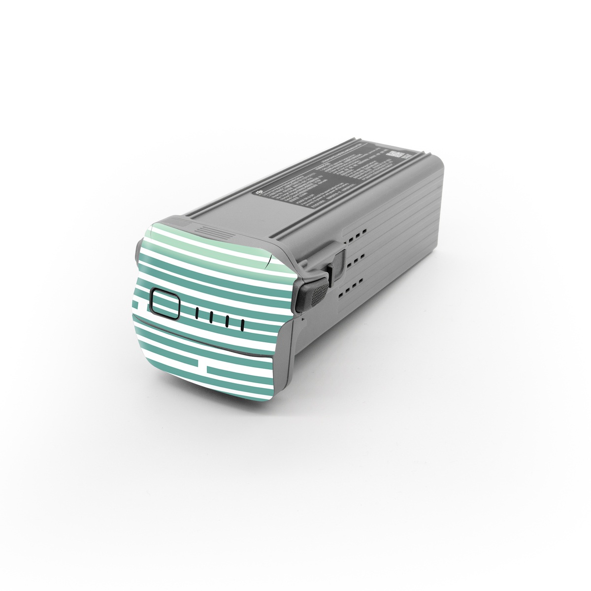 DJI Air 3 Battery Skin design of Line, Parallel, Pattern, with blue, brown, yellow, orange colors