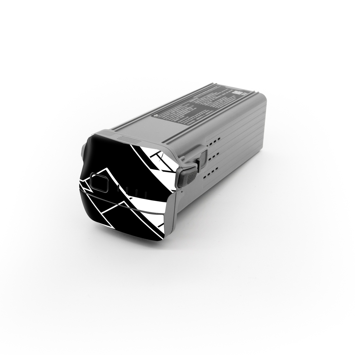 DJI Air 3 Battery Skin design of Pattern, Black, Black-and-white, Monochrome, Monochrome photography, Line, Design, Parallel, Font, with black, white colors