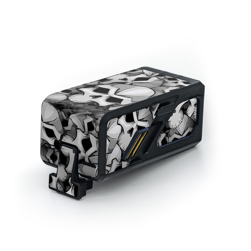 DJI Avata Battery Skin design of Pattern, Black-and-white, Monochrome, Ball, Football, Monochrome photography, Design, Font, Stock photography, Photography, with gray, black colors