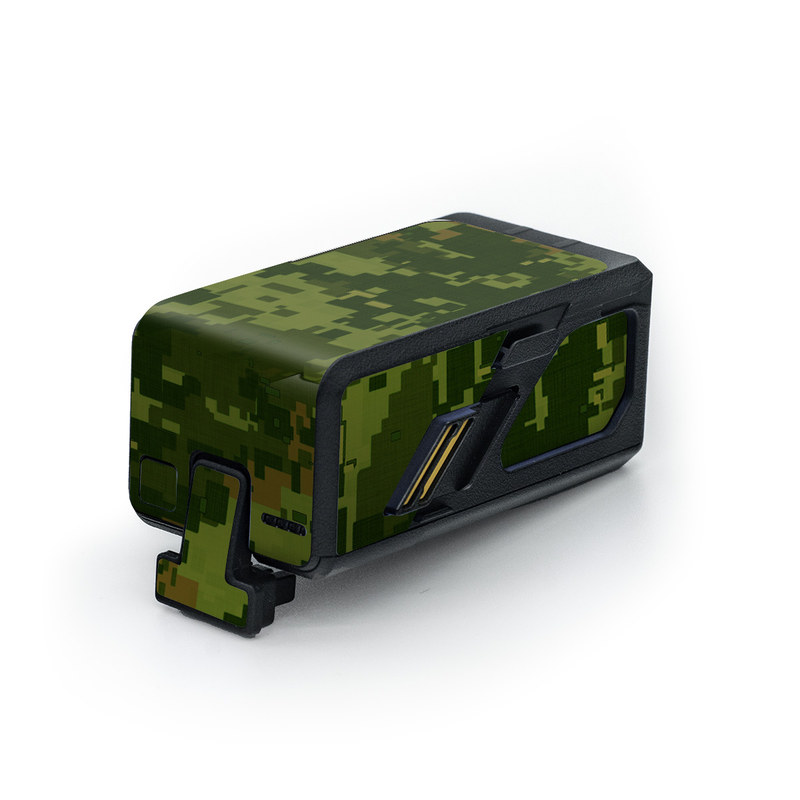 DJI Avata Battery Skin design of Military camouflage, Green, Pattern, Uniform, Camouflage, Clothing, Design, Leaf, Plant, with green, brown colors