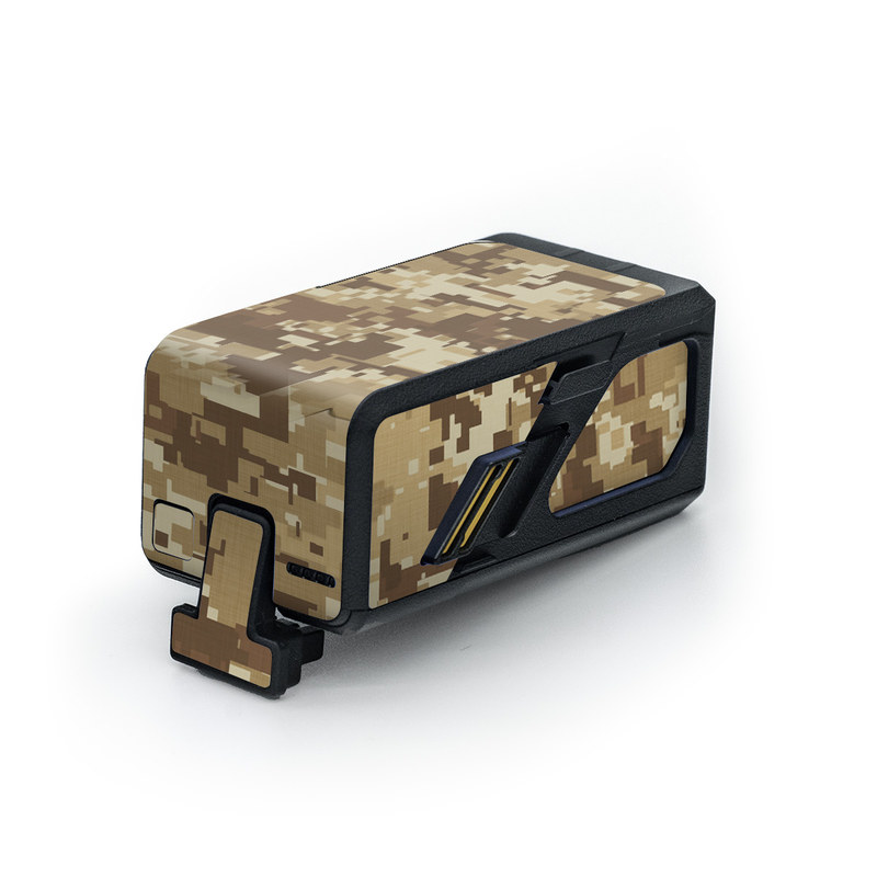 DJI Avata Battery Skin design of Military camouflage, Brown, Pattern, Camouflage, Wall, Beige, Design, Textile, Uniform, Flooring, with brown colors
