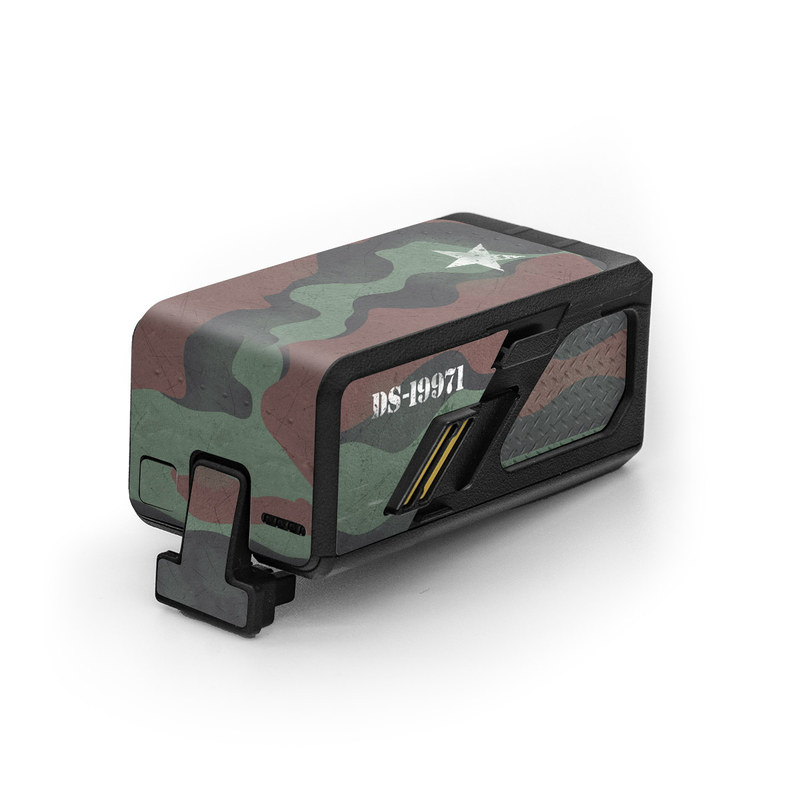 DJI Avata Battery Skin design of Camouflage, Military camouflage, Military uniform, Military Person, Military, Flag, Marines, Army, with green, brown, white colors