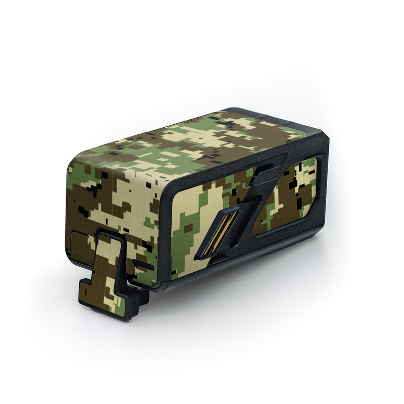 DJI Avata Battery Skin design of Military camouflage, Pattern, Camouflage, Green, Uniform, Clothing, Design, Military uniform, with black, gray, green colors