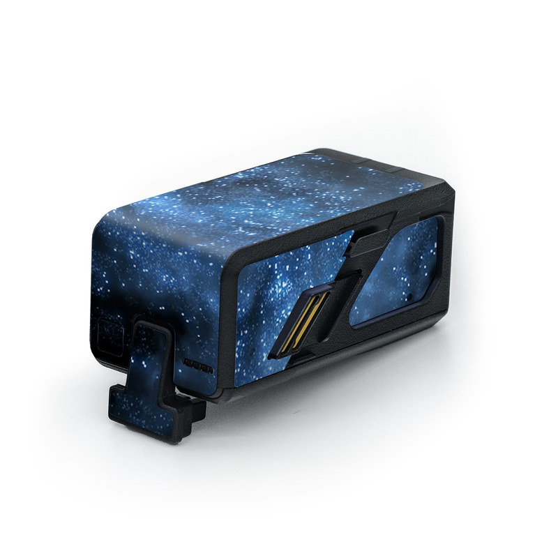 DJI Avata Battery Skin design of Sky, Atmosphere, Black, Blue, Outer space, Atmospheric phenomenon, Astronomical object, Darkness, Universe, Space, with black, blue colors