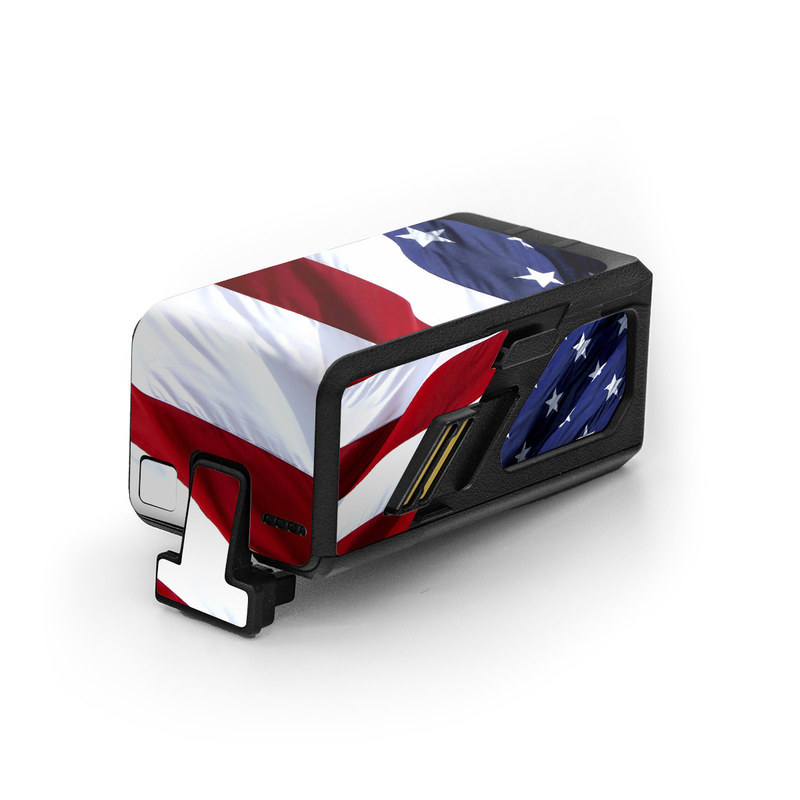 DJI Avata Battery Skin design of Flag, Flag of the united states, Flag Day (USA), Veterans day, Memorial day, Holiday, Independence day, Event, with red, blue, white colors