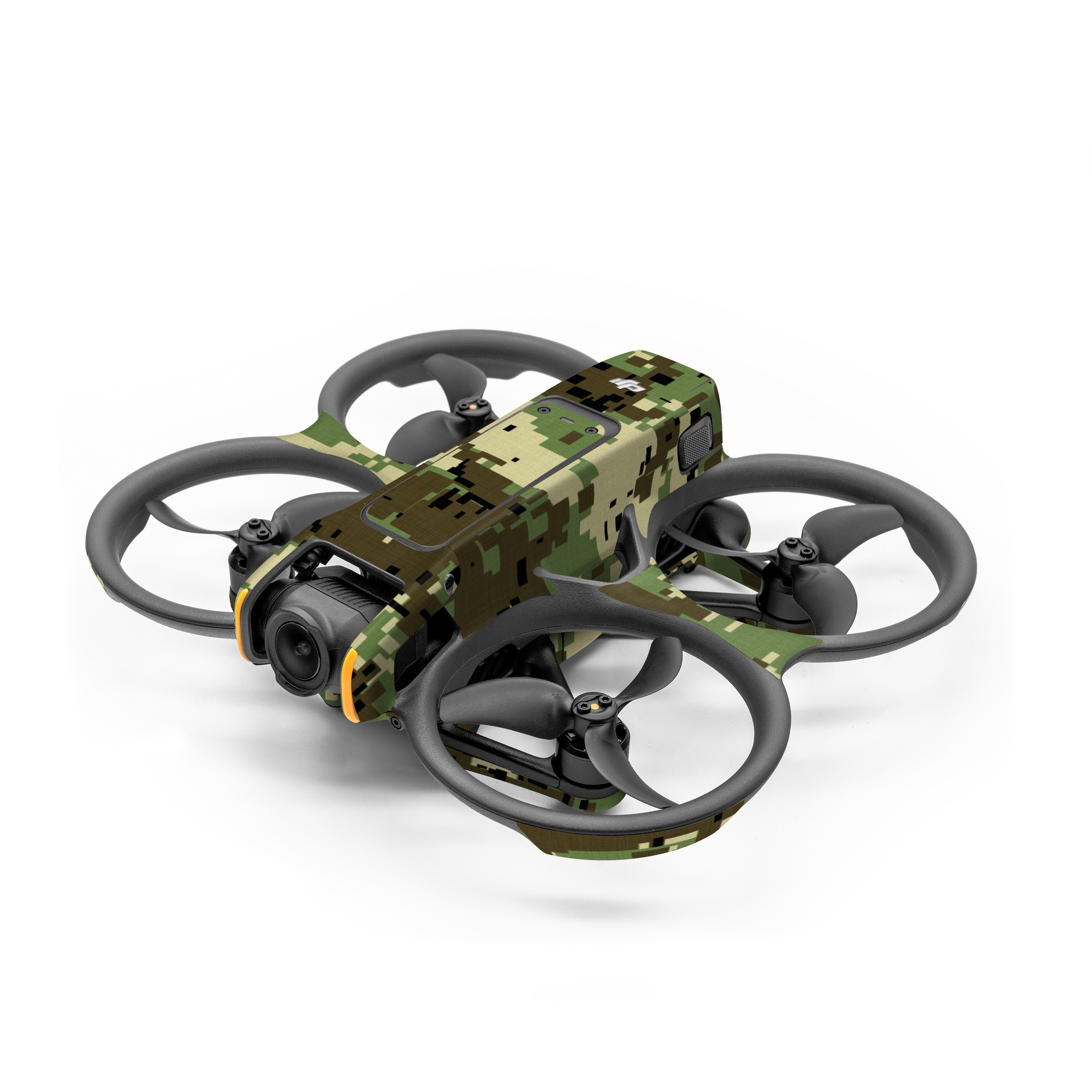 DJI Avata 2 Skin design of Military camouflage, Pattern, Camouflage, Green, Uniform, Clothing, Design, Military uniform, with black, gray, green colors