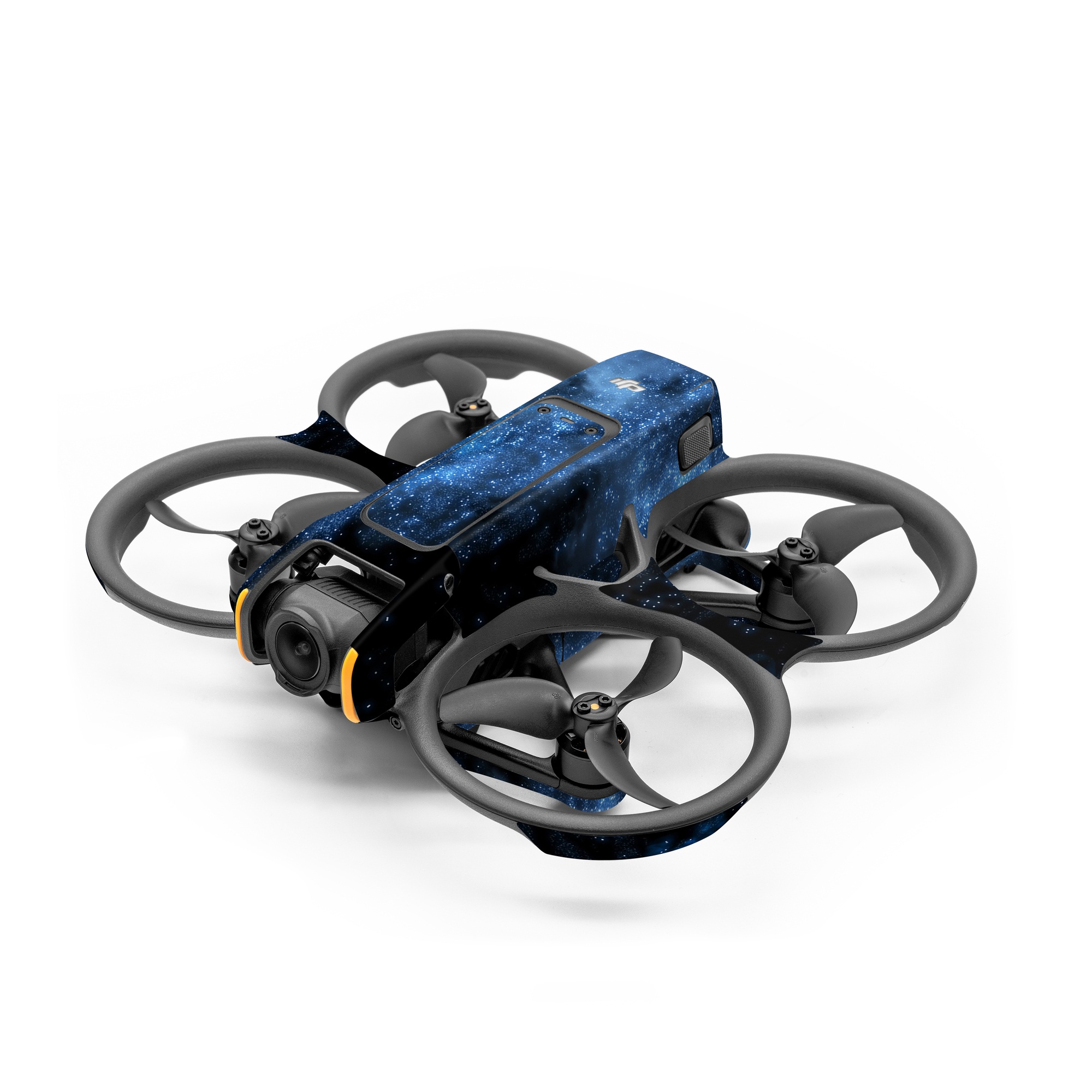 DJI Avata 2 Skin design of Sky, Atmosphere, Black, Blue, Outer space, Atmospheric phenomenon, Astronomical object, Darkness, Universe, Space, with black, blue colors