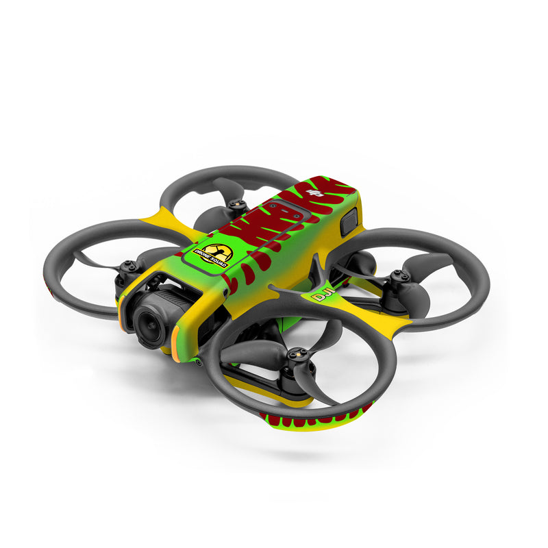 DJI Avata 2 Skin design, with yellow, green, brown colors